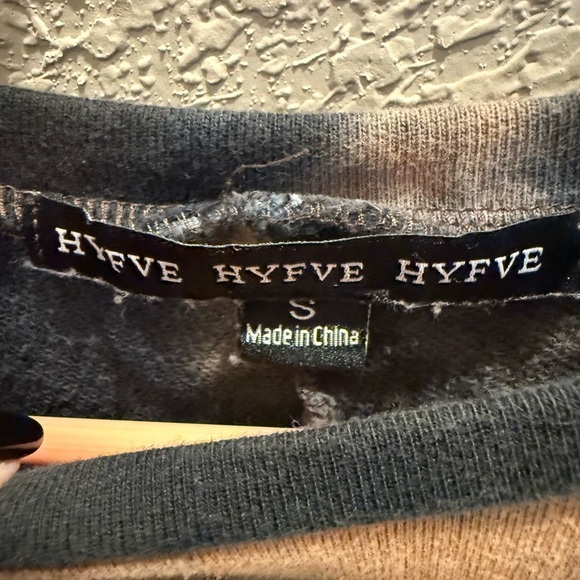 HYFVE Chocolate Brown & Black Tie Dye Mercy Crewneck Sweatshirt Women's Small - Picture 3 of 3